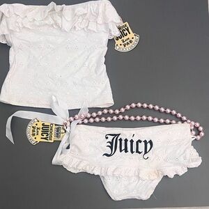 Juicy Couture Vintage Eyelet Bikini NWT